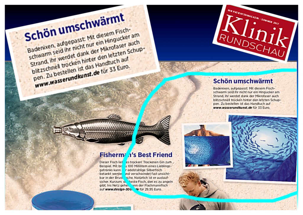 Badetuch Fischschwarm Artikel in KlinikRundschau