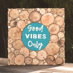 Holzbild Good Vibes Only