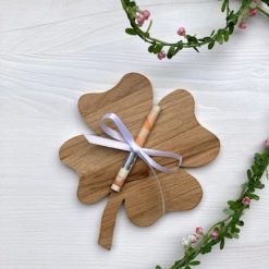 Hochzeit Kleeblatt Holz für Geldgeschenk